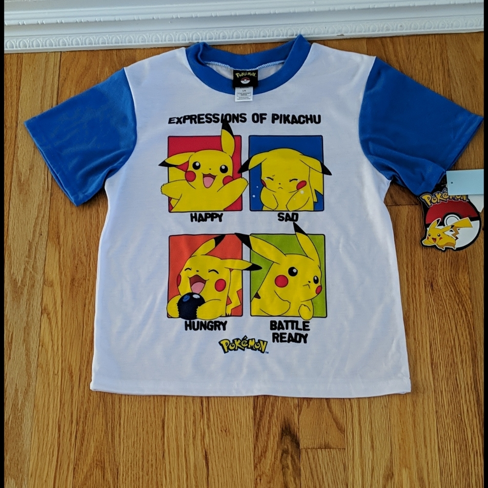 Boys Pokemon Pajama Top. Size Large. NWT